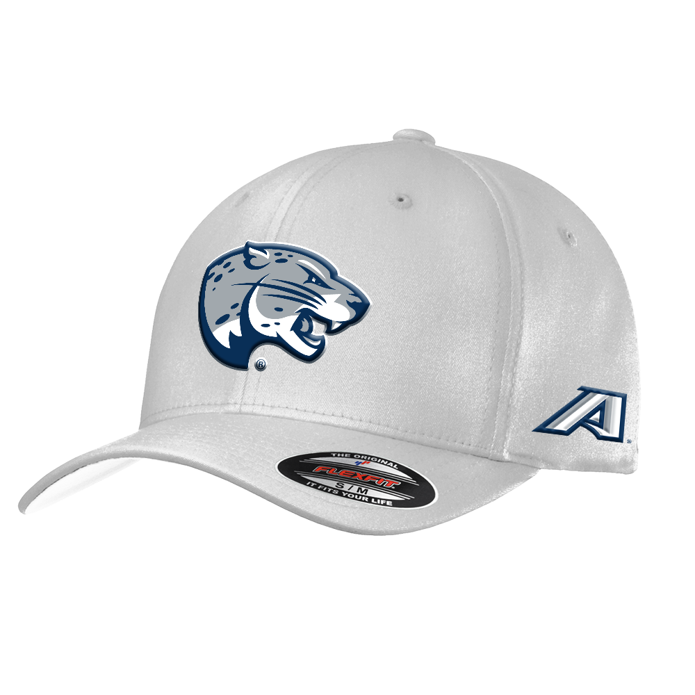 Augusta Jaguars White Flexfit Structured Low Profile Hat- Jaguar Head Size L/XL