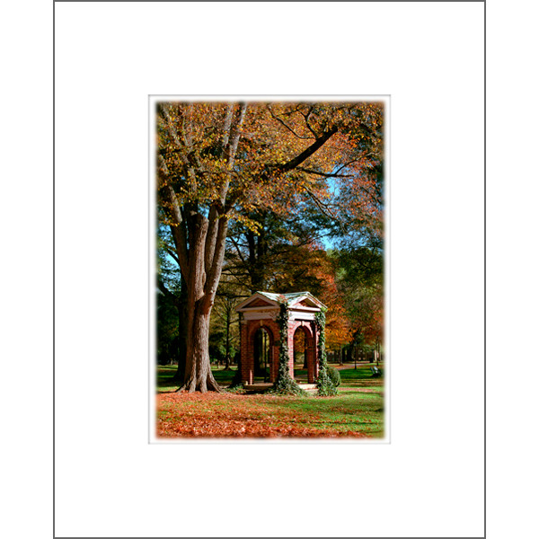 5"X7" Ddavidson Old Well in Autumn Print With Mat