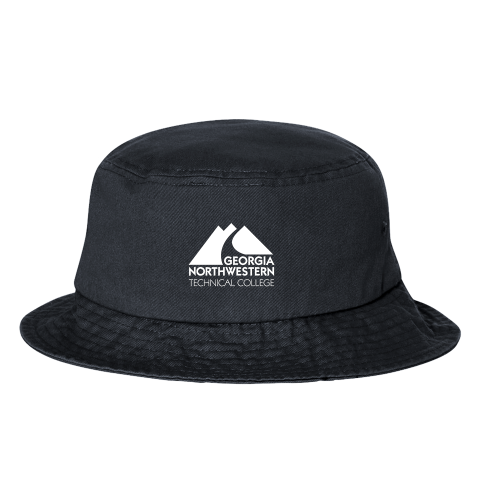 Georgia Northwestern Tech Sportsman Black Bucket Hat GNTC Primary Mark