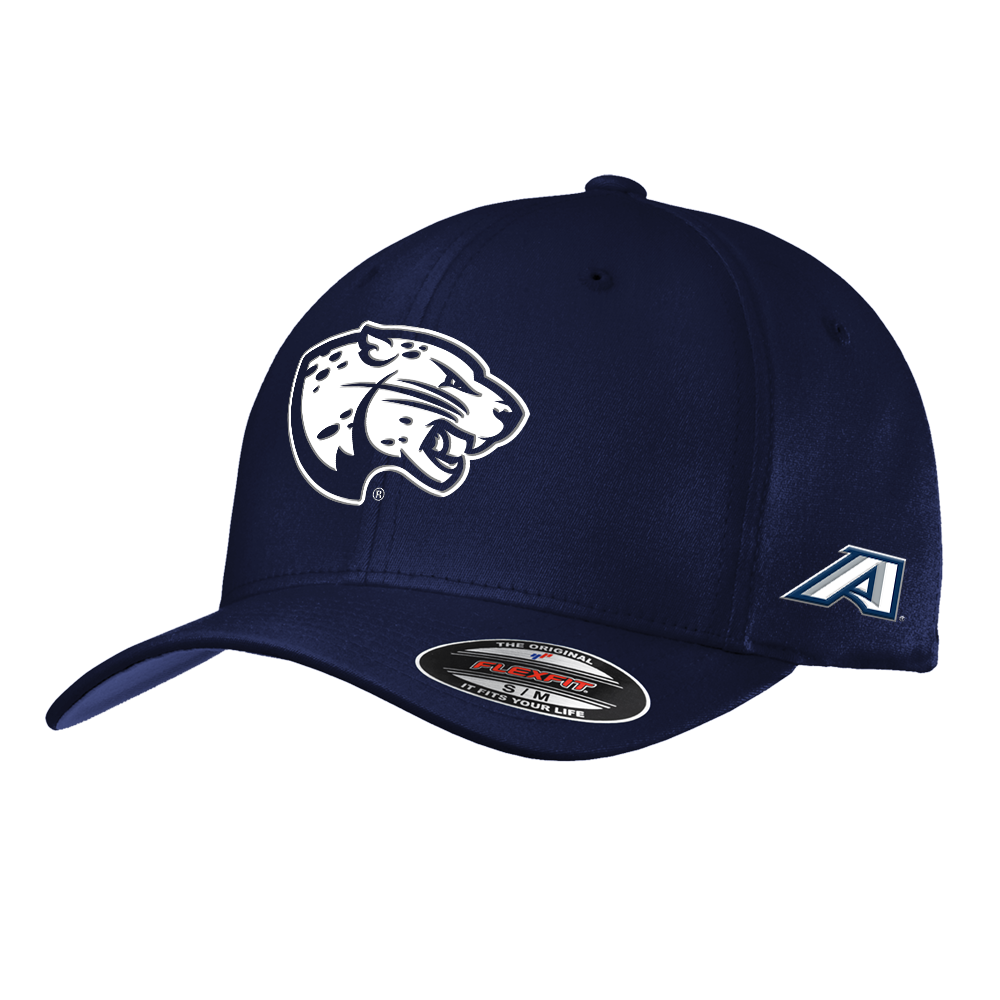 Augusta Jaguars Navy Flexfit Structured Low Profile Hat- Jaguar Head Size L/XL