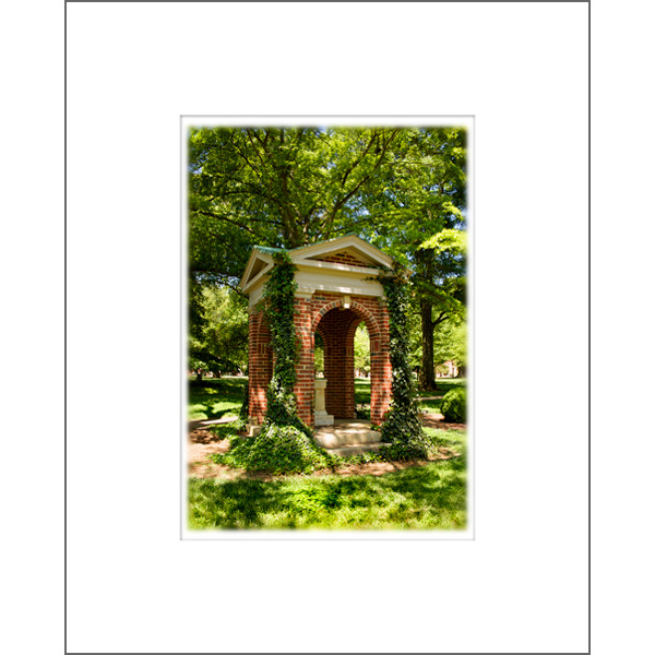 8"X10" Davidson Old Well in Spring Print with Mat