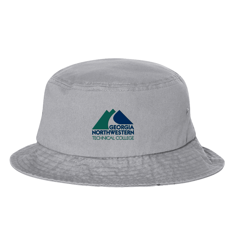 Georgia Northwestern Tech Sportsman Grey Bucket Hat GNTC Primary Mark