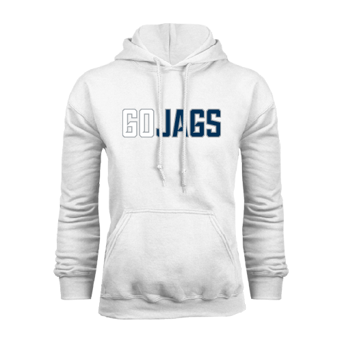 Augusta Jaguars White Fleece Hoodie- Go Jags