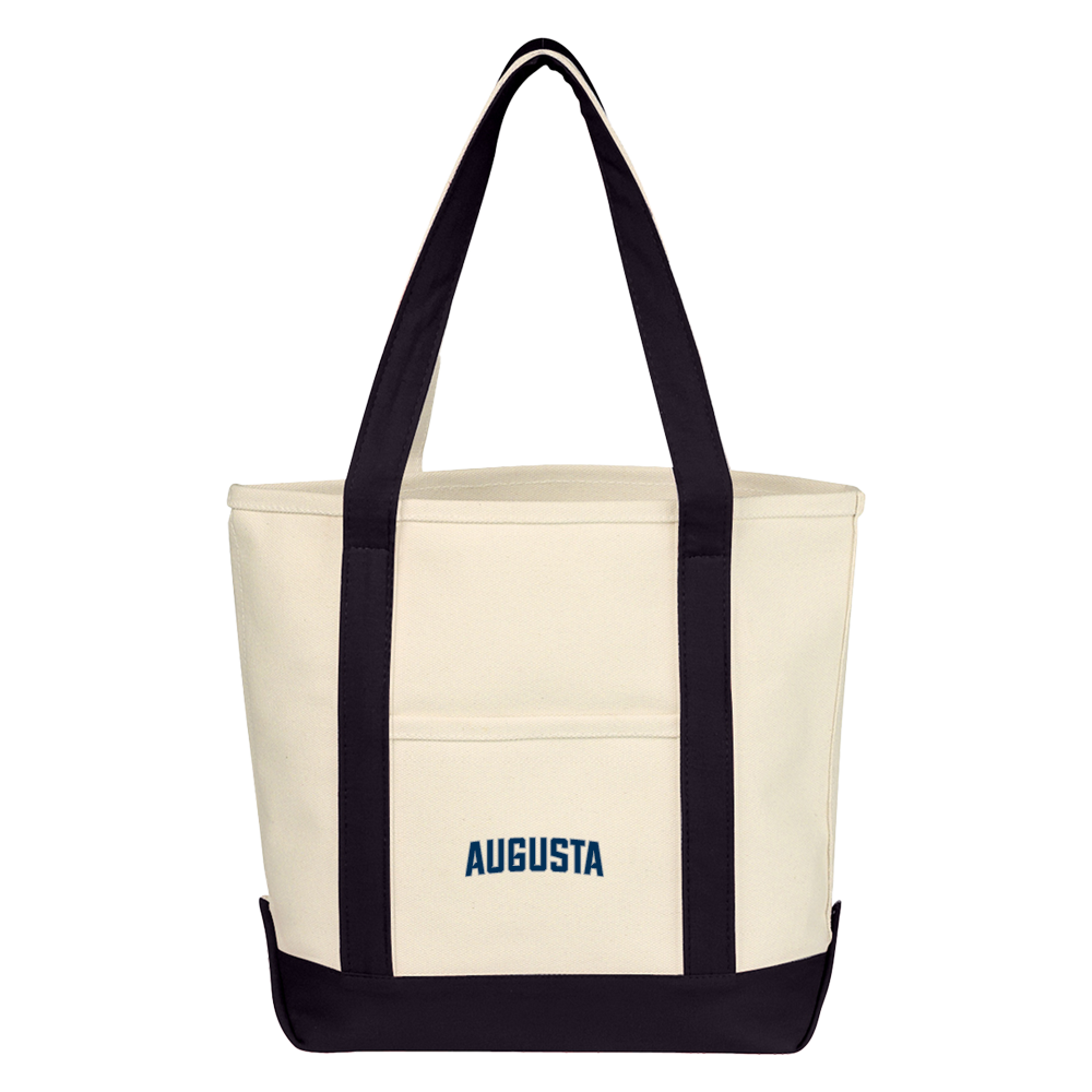 Augusta Jaguars Cotton Canvas Natural/Black Tote Bag- Augusta