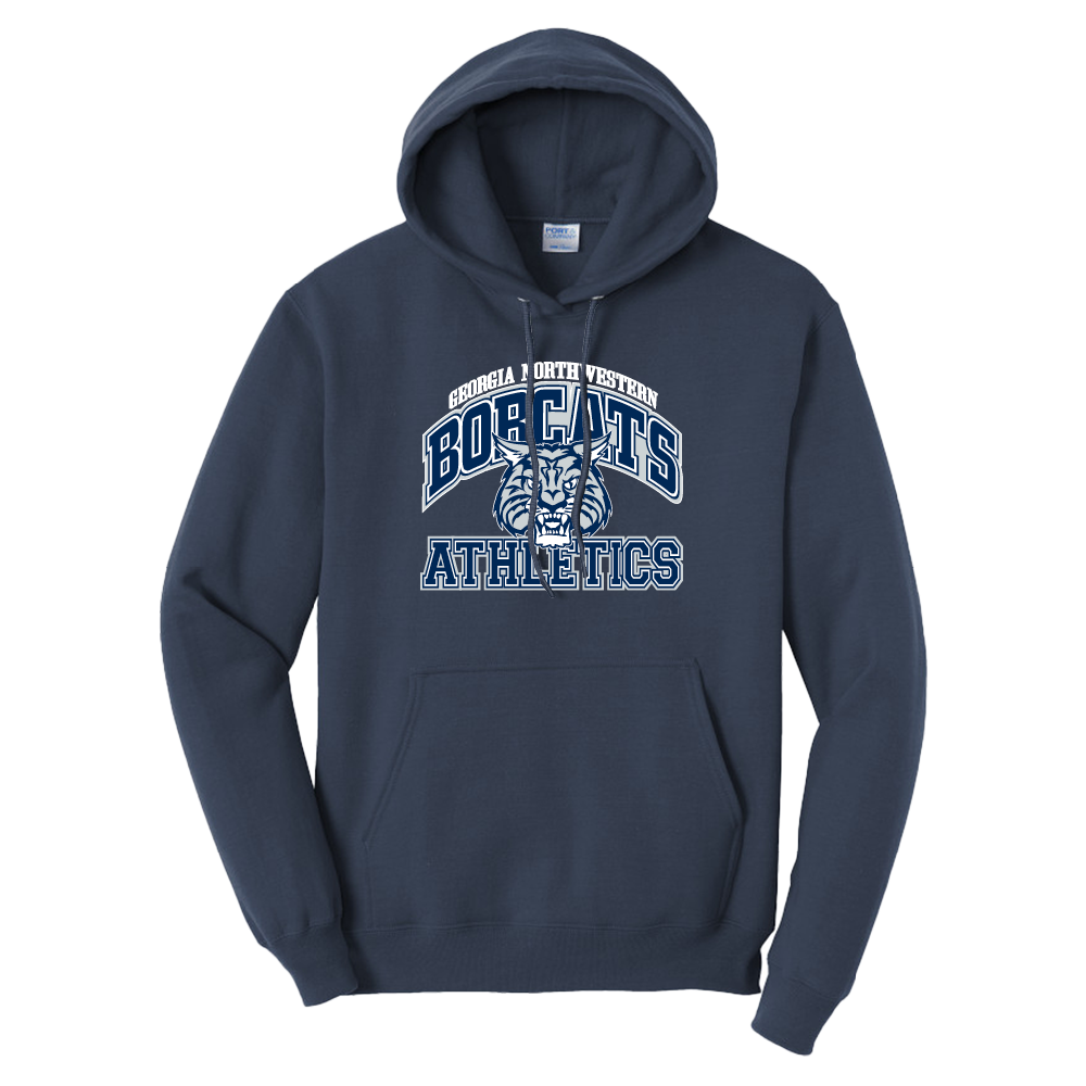 Georgia Northwestern Tech Tall Navy Fleece Hoodie Georgia Northwestern Bobcats Athletics