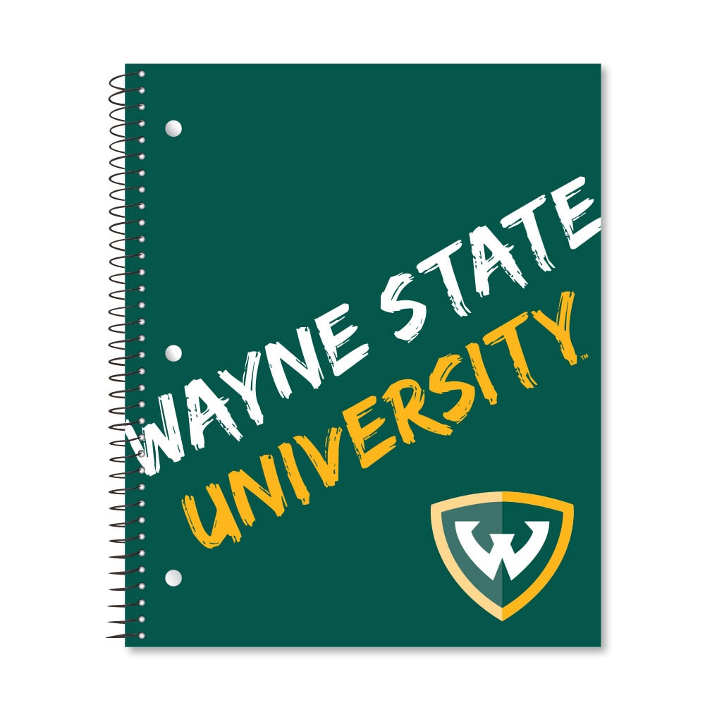 Wayne State University 3-Subject College Ruled Notebook