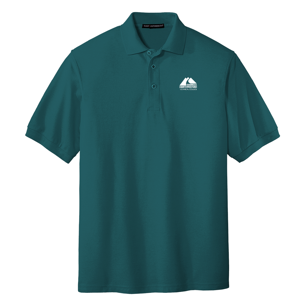 Georgia Northwestern Tech Teal Silk Touch Polo GNTC Primary Mark