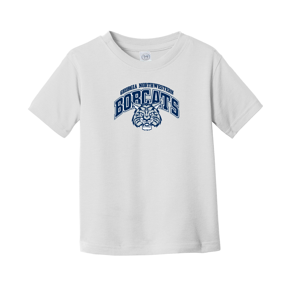 Georgia Northwestern Tech Toddler White T Shirt Georgia Northwestern Bobcats Arched