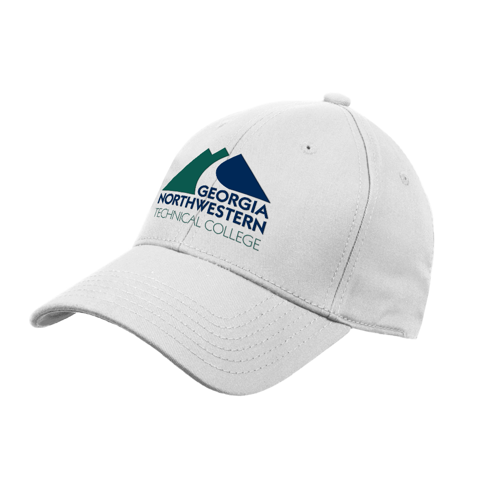 Georgia Northwestern Tech White Structured Adjustable Pro Style Hat GNTC Primary Mark