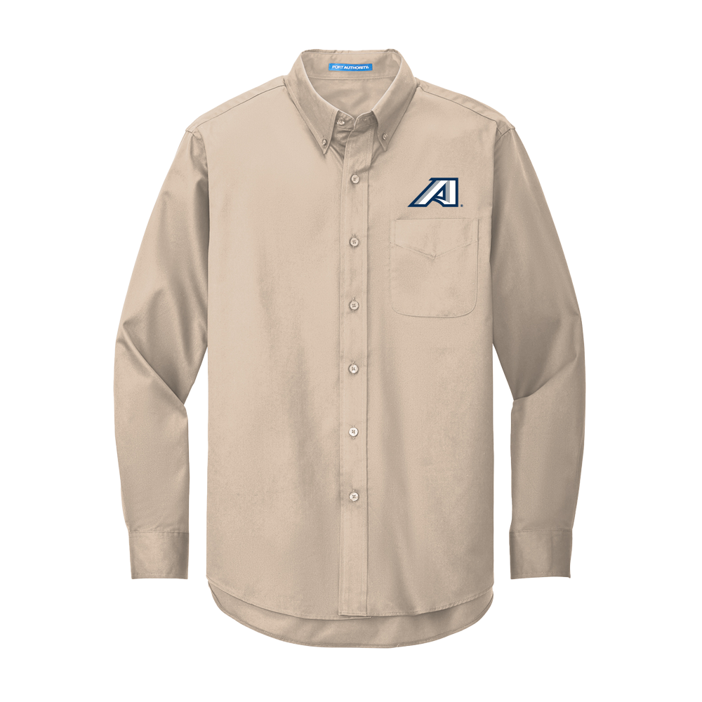 Augusta Jaguars Khaki Twill Button Down Long Sleeve- Victory A