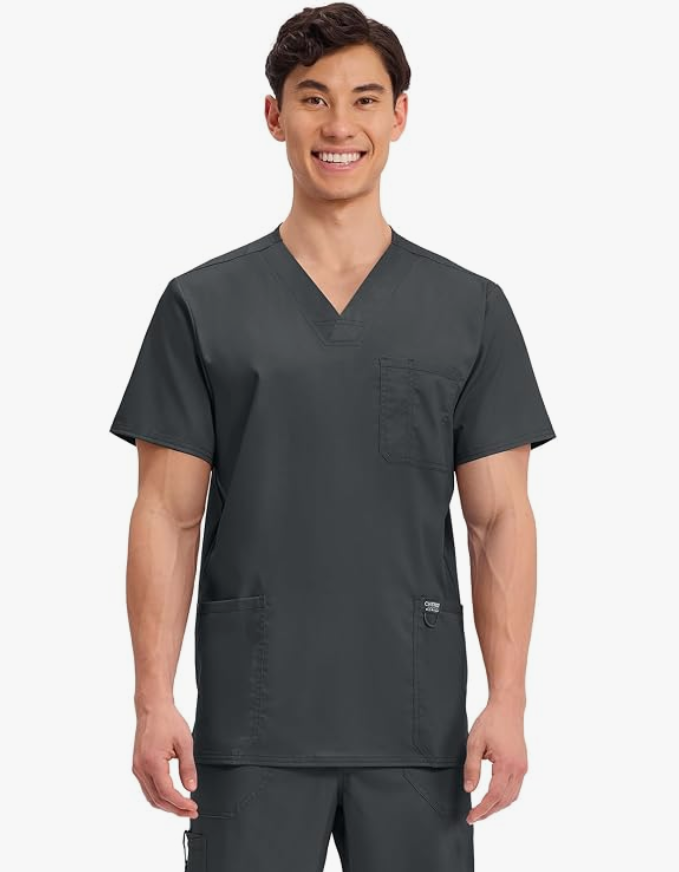 Cherokee Vet Asst. 3-Pocket Scrub Top