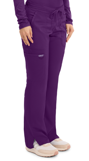 Mid Rise Moderate Flare Drawstring Pant