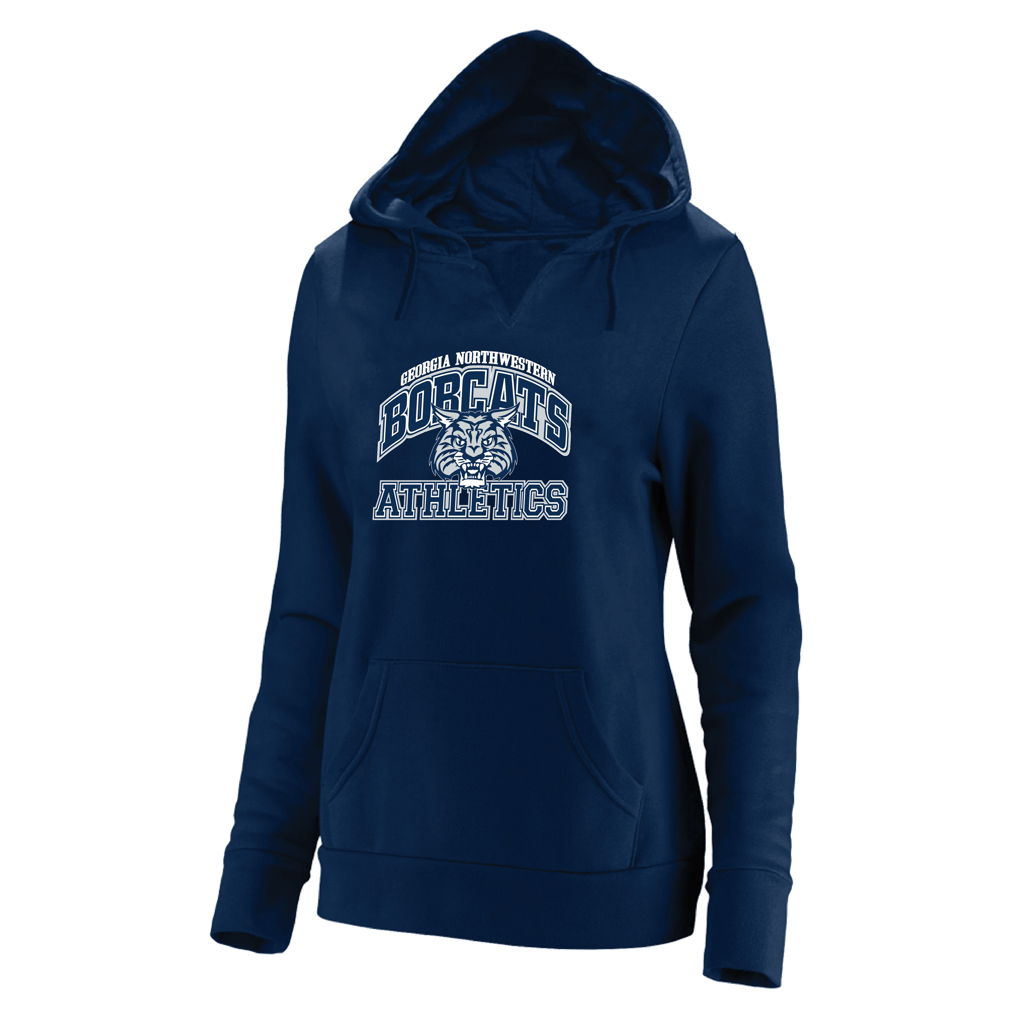 Georgia Northwestern Tech Womens Plus Navy Hoodie Georgia Northwestern Bobcats Athletics