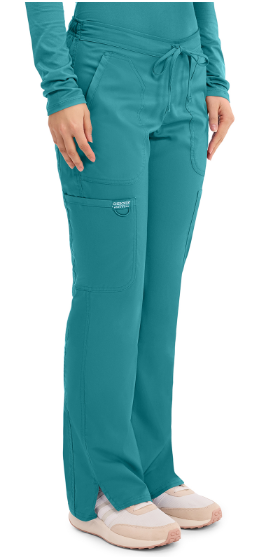 Mid Rise Moderate Flare Drawstring Pant