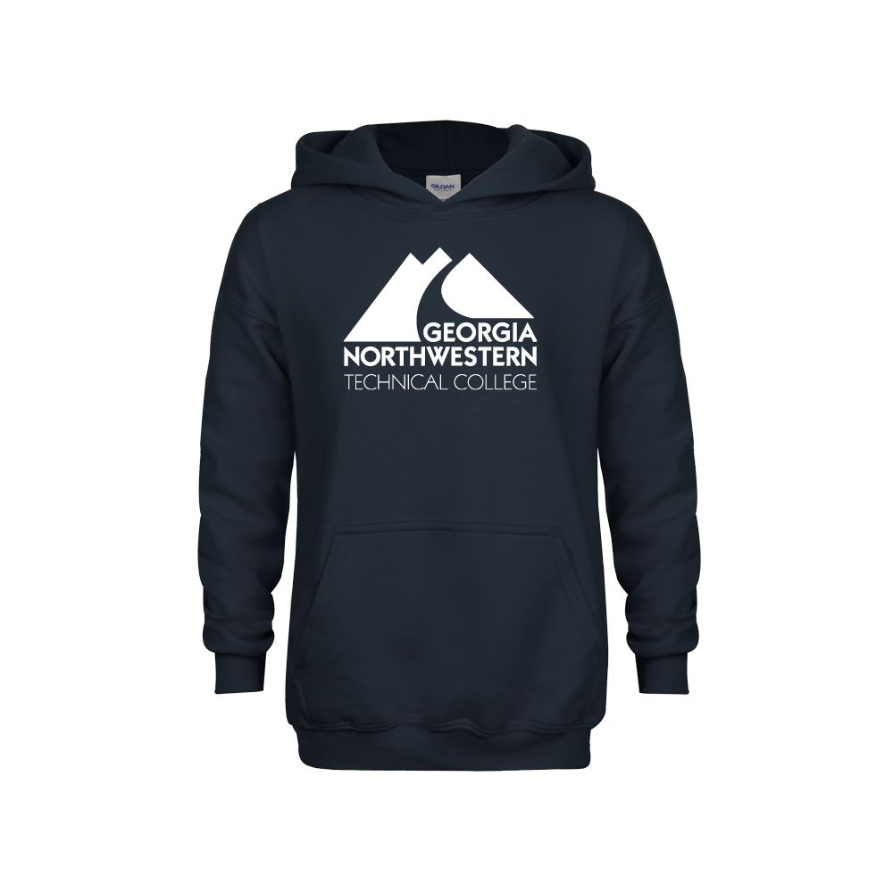 Georgia Northwestern Tech Youth Navy Fleece Hoodie GNTC Primary Mark