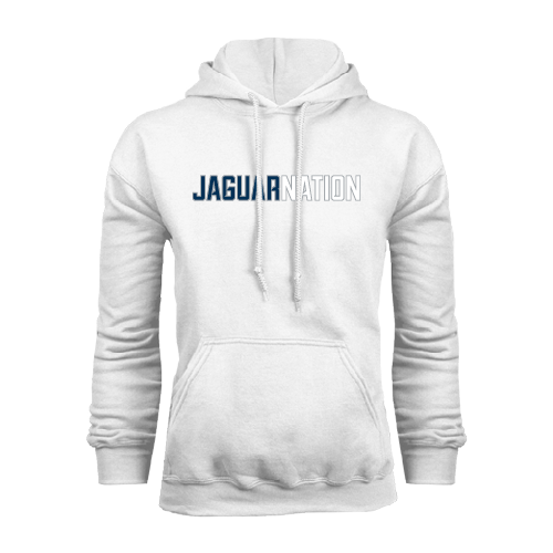 Augusta Jaguars White Fleece Hoodie- Jaguar Nation