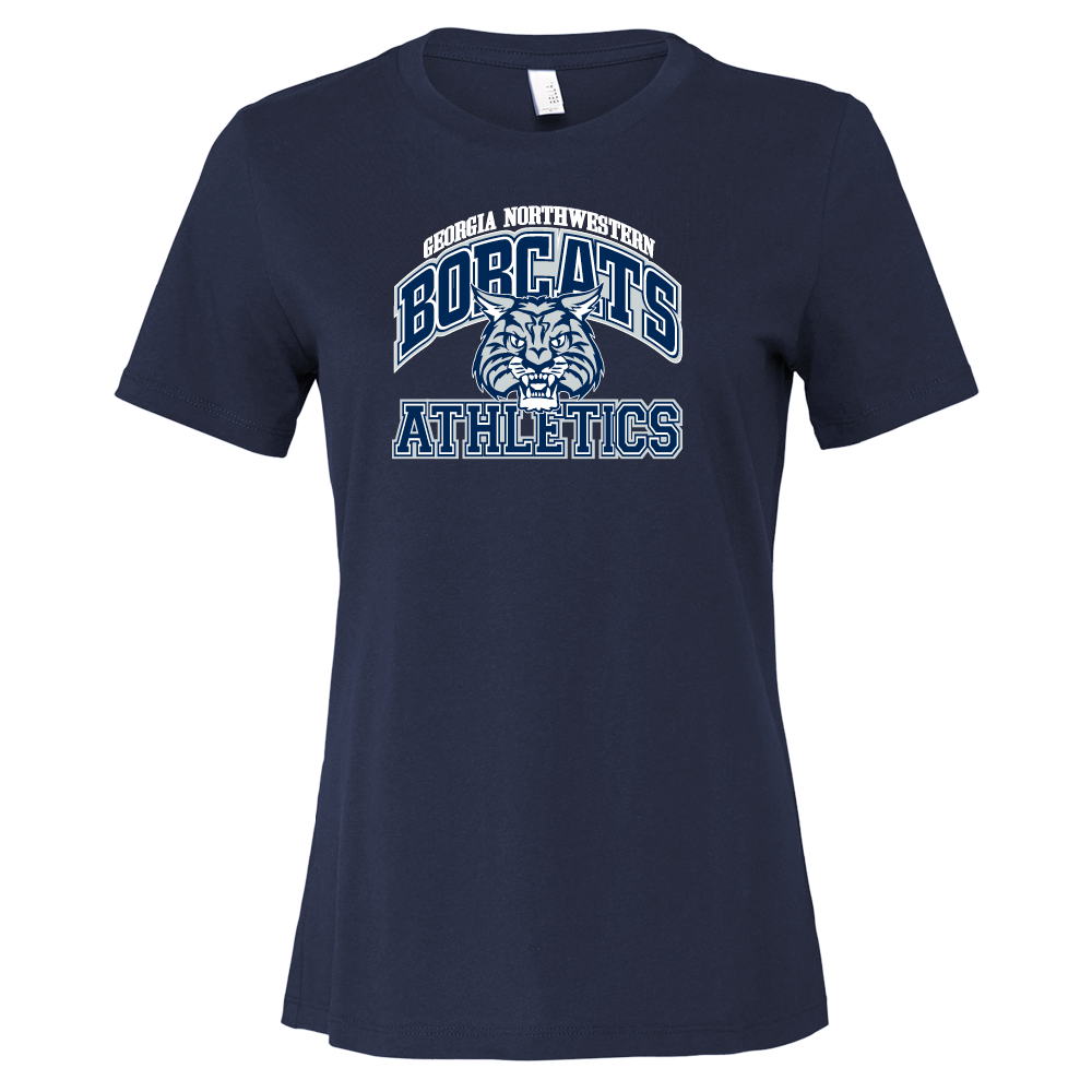 GNTC Bella + Canvas Womens Navy Relaxed Cotton T Shirt GNTC Athletics