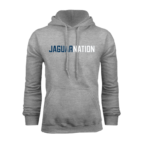 Augusta Jaguars Grey Fleece Hoodie- Jaguar Nation