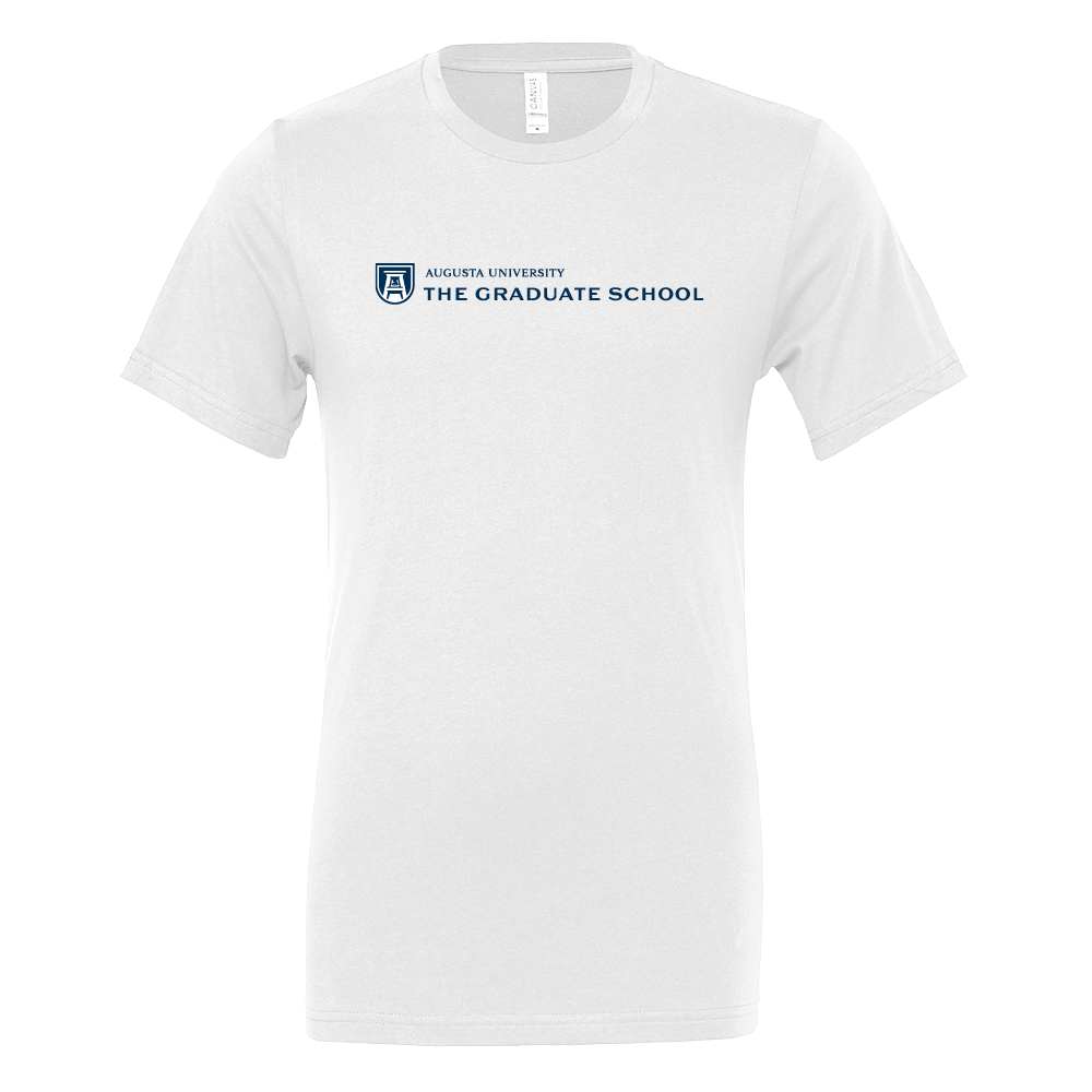 Augusta Jaguars Bella + Canvas White Jersey Cotton T Shirt- The Graduate School