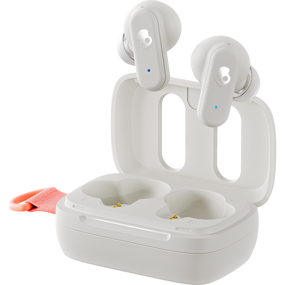 Skullcandy Dime 3 True Wireless Earbuds - Bone-Orange Glow