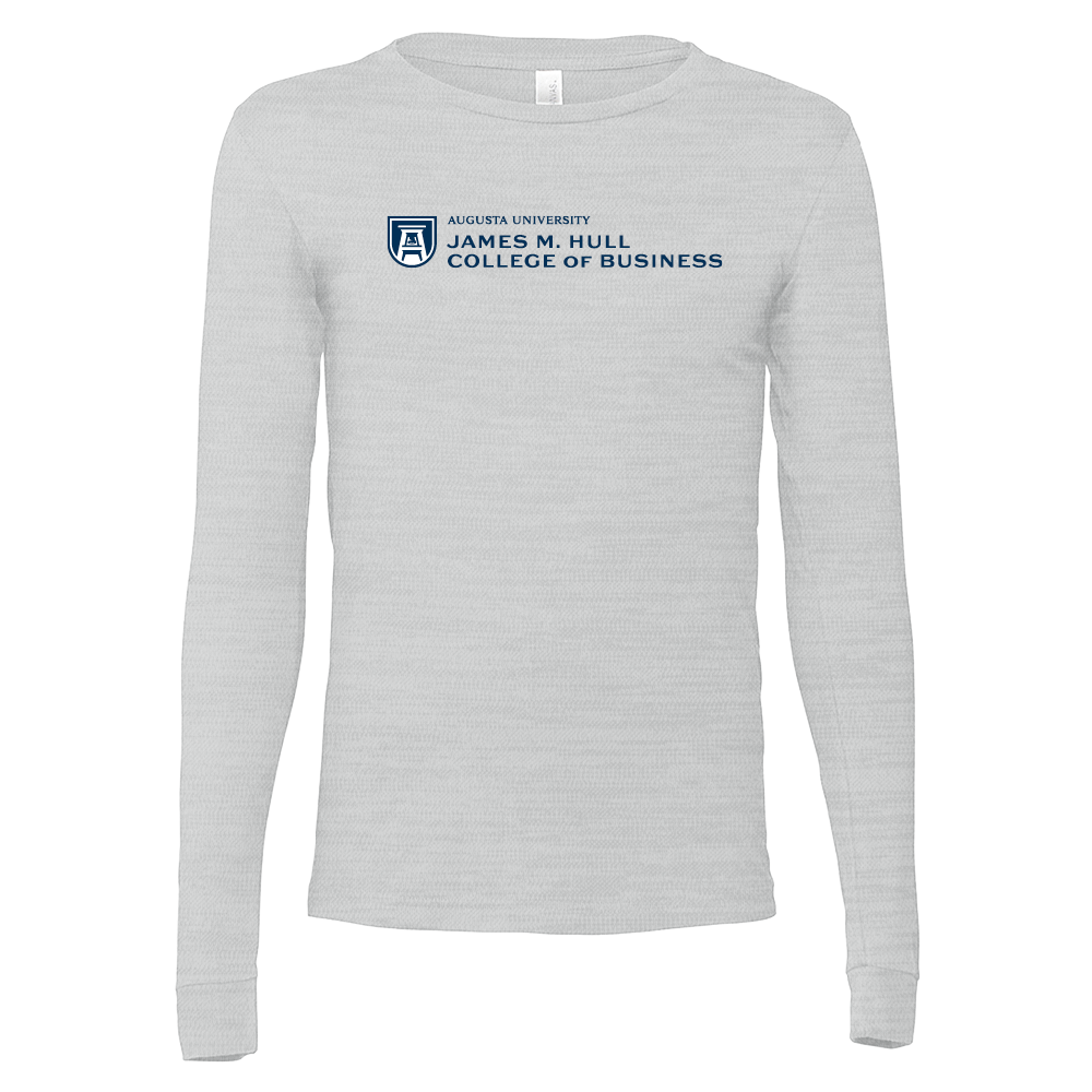 Augusta Bella + Canvas Ash Grey Jersey Cotton Long Sleeve TShirt- College of Business