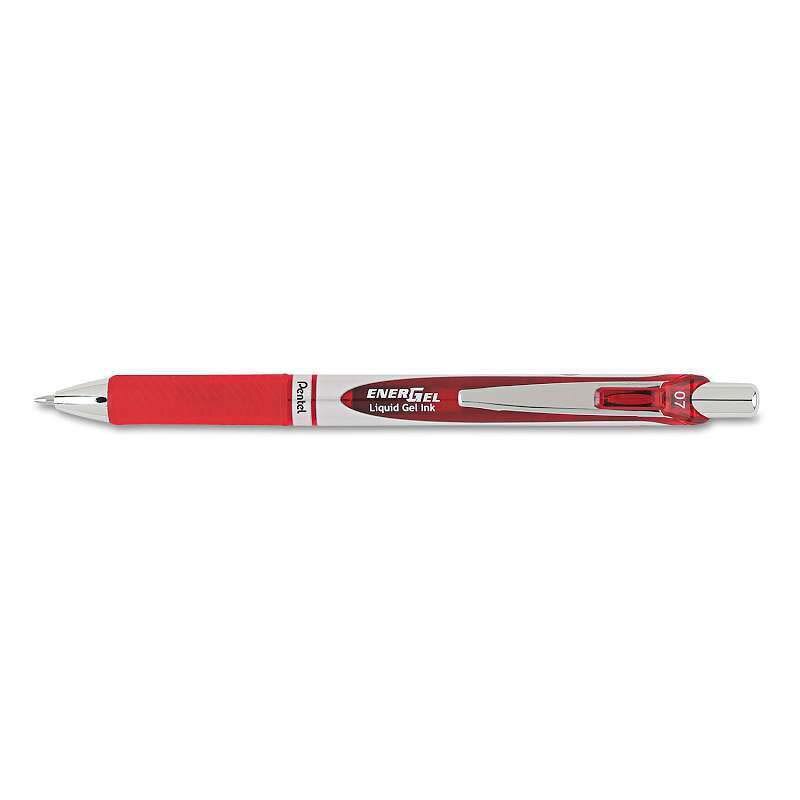 Pentel Energel RTX Gel Pen 0.7mm Med- Red