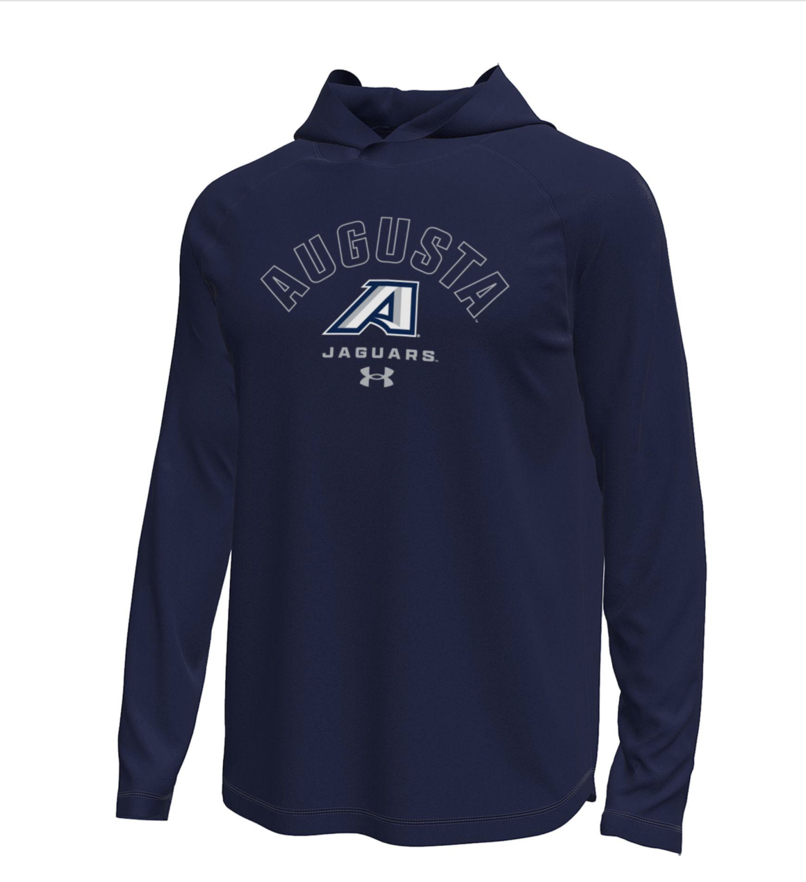 Augusta Logo Tech Stretch Long Sleeve Hooded Shirt