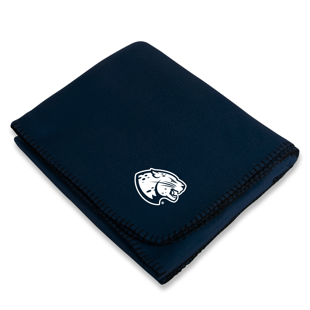 Augusta Jaguars Navy Arctic Fleece Blanket- Jaguar Head