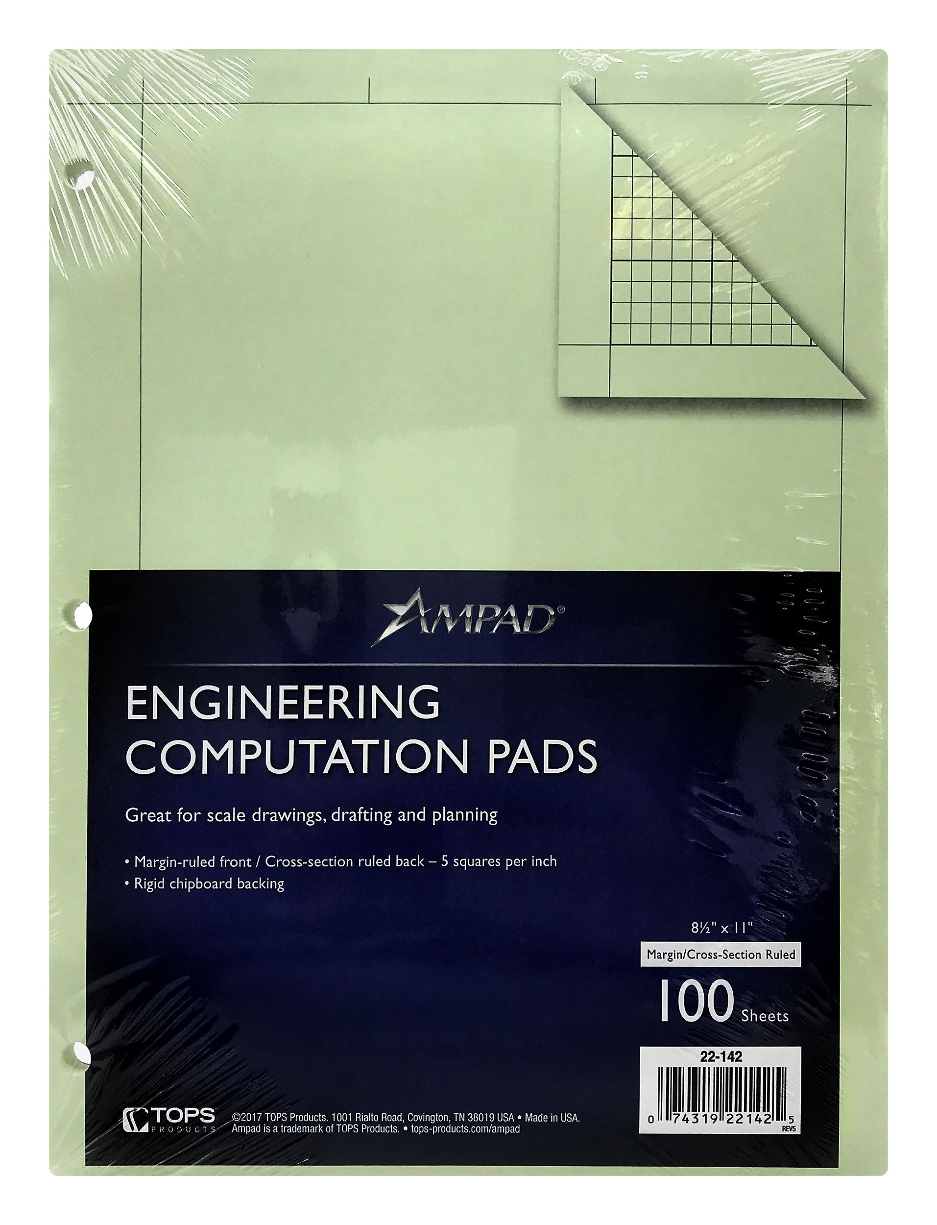 Ampad Engineering Computation Pads- 100 Sheets