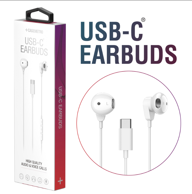 USB-C Earbuds-White