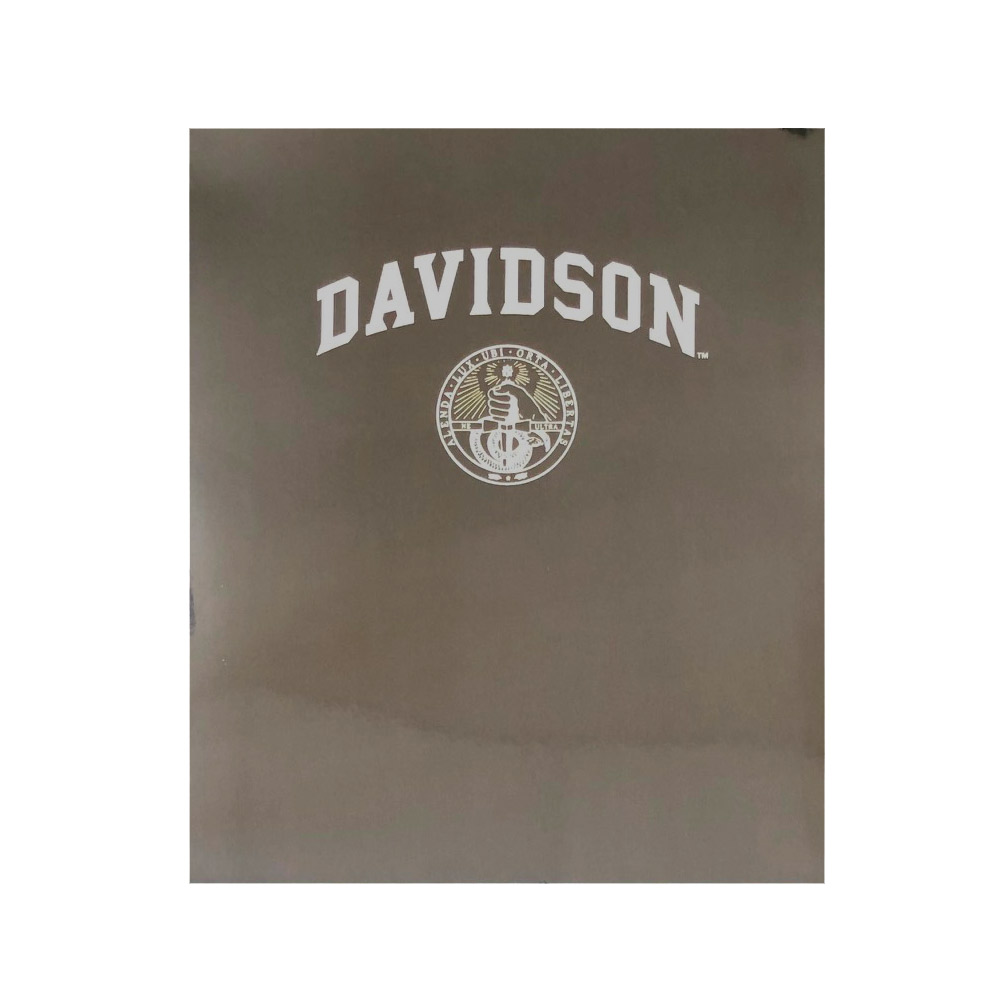 Davidson College Grey Pocket Folder