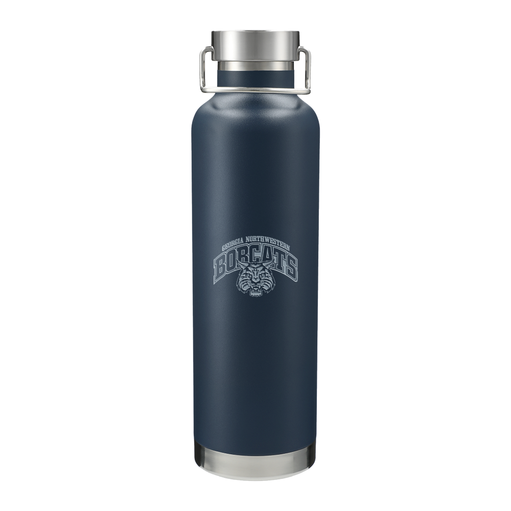 GNTC Thor Copper Vacuum Insulated Navy Bottle 32oz GNTC Arched Engraved