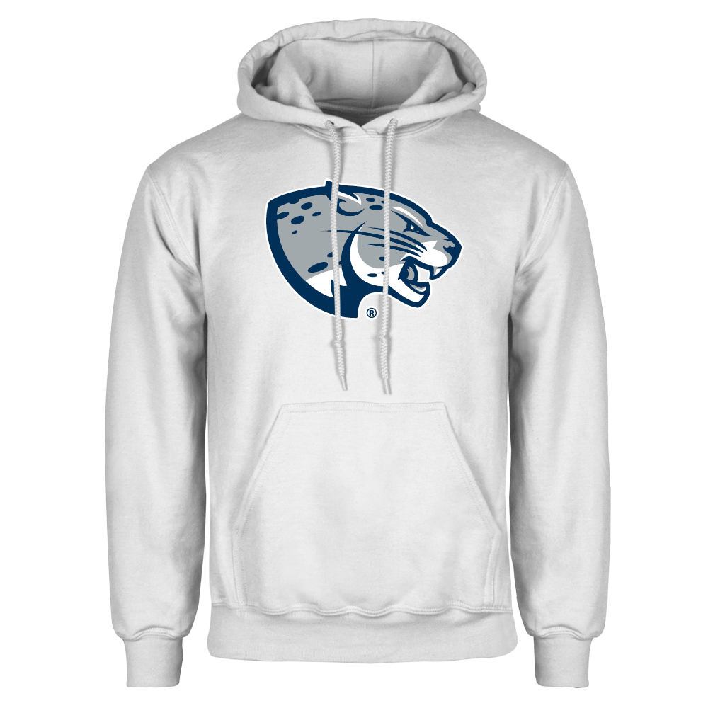Augusta Jaguars White Fleece Hoodie- Jaguar Head