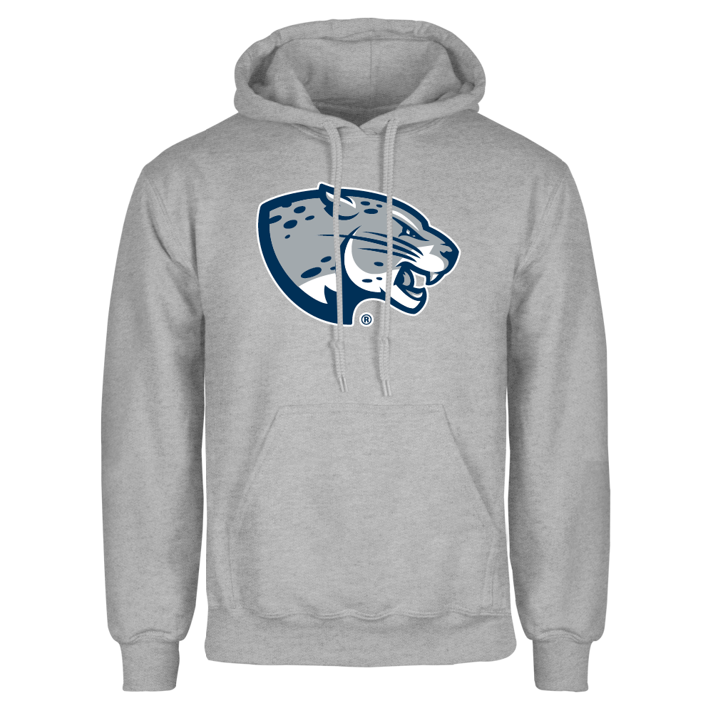 Augusta Jaguars Grey Fleece Hoodie- Jaguar Head
