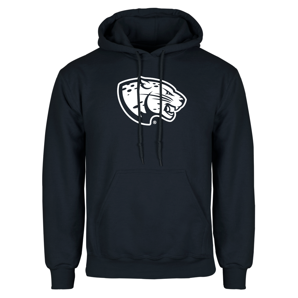 Augusta Jaguars Navy Fleece Hoodie- Jaguar Head