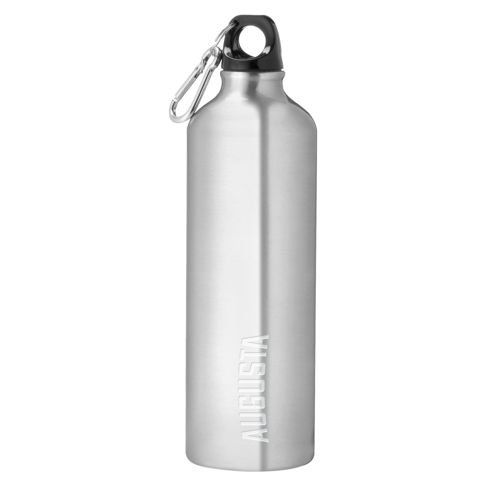 Augusta Jaguars Venture Aluminum Silver Bike Bottle 26oz- Augusta Engraved