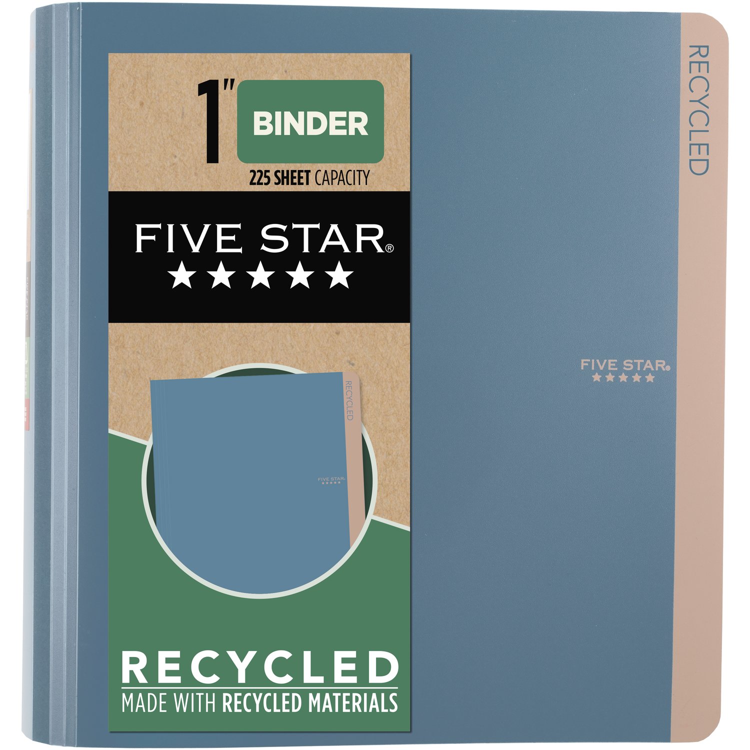 Five Star 1" D-Ring Binder- Recycled