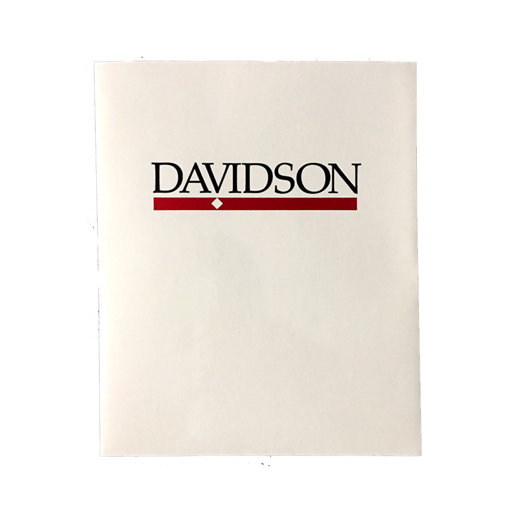 Pocket Folder - White - Bar Diamond Logo