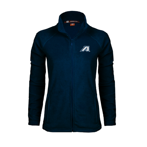 Augusta Jaguars Womens Navy Fleece Full Zip Jacket- Victory A