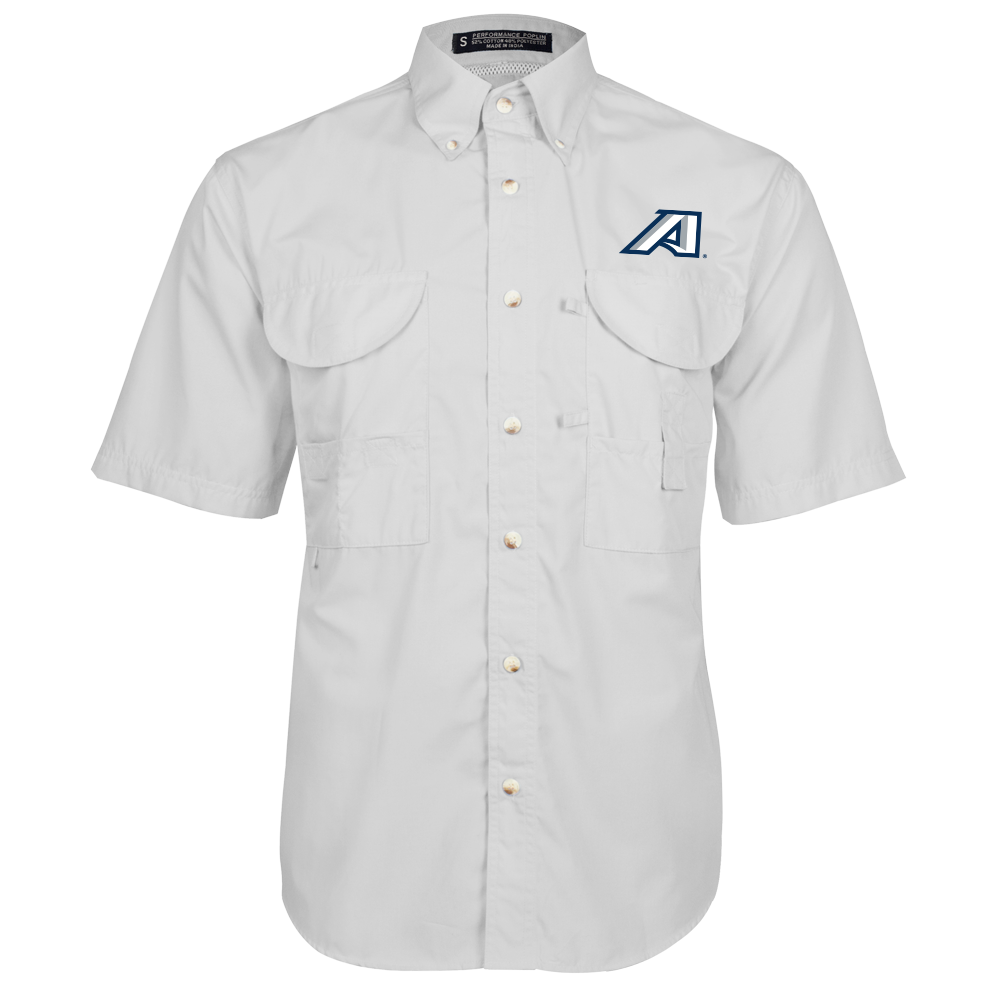 Augusta Jaguars White Fishing Shirt Performance Short Sleeve- Victory A