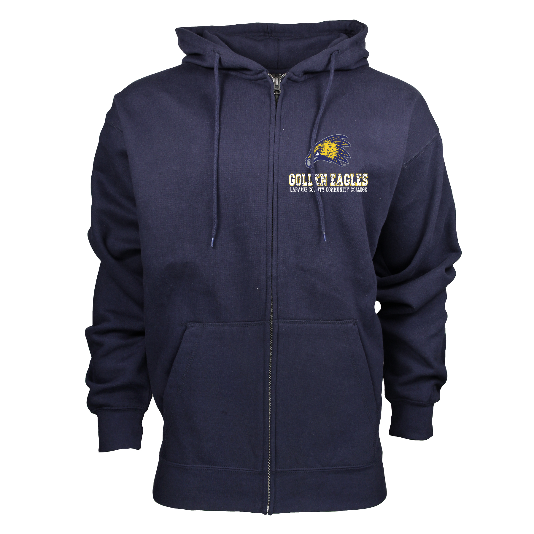 LCCC Bookstore Golden Eagles ZipUp Hooded Sweatshirt