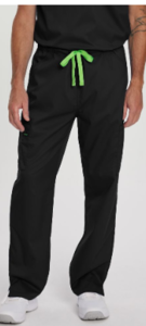 Unisex Scrubs Pants Black Surgical Tech