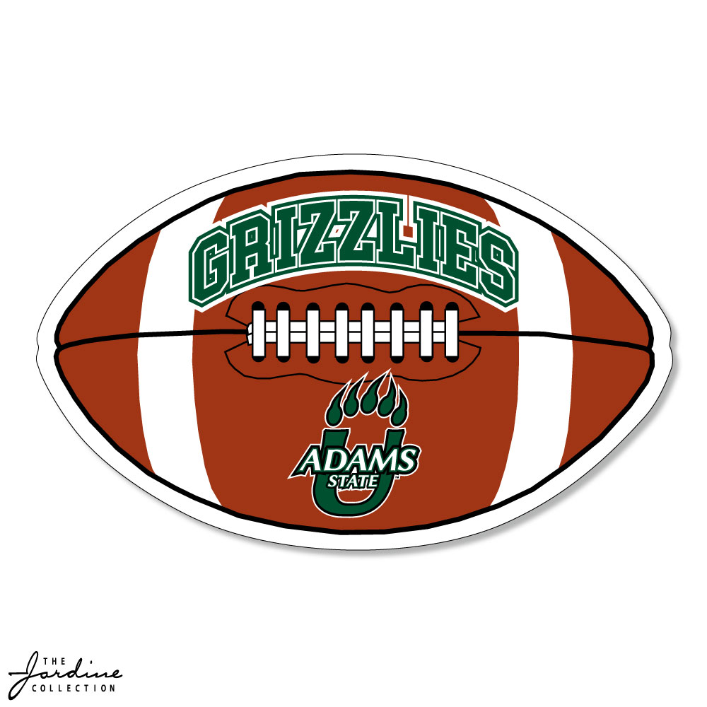Adams State Football 6" Vinyl Decal