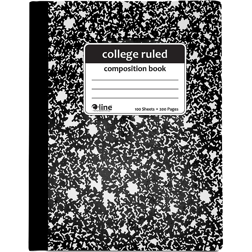 -Line Composition Book 100Sht 1-Subject/College Ruled