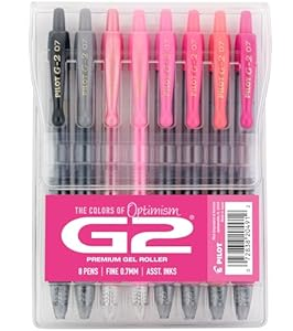 Pilot G2 Premium Gel Roller Assorted Colors 8 Count