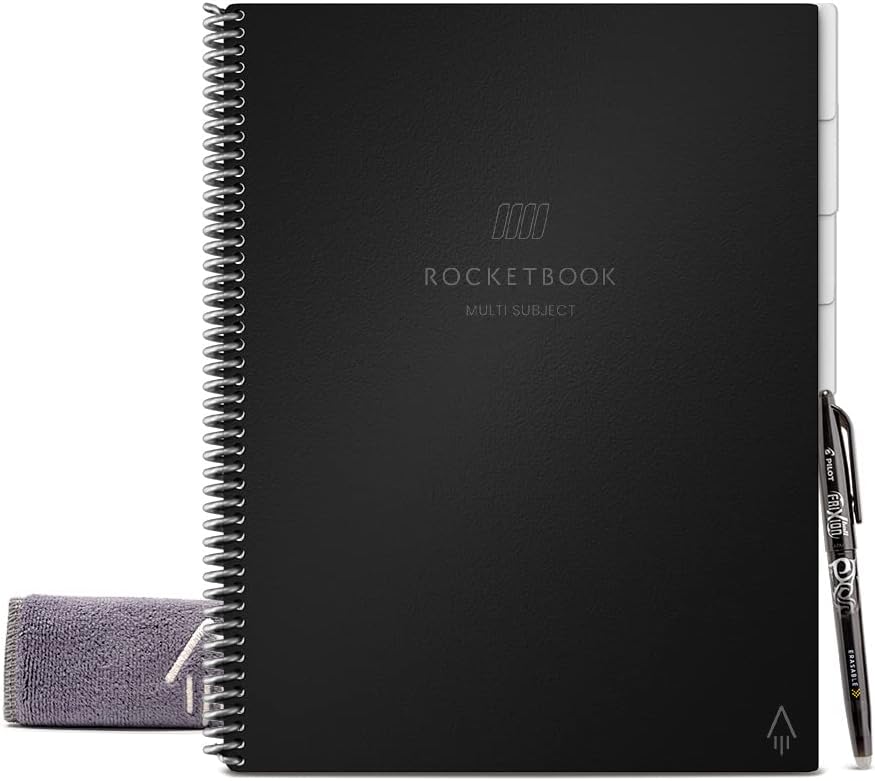 Fusion Smart Reusable Notebook 7 Page Styles 42 Pages 6"x8.8" - Rocketbook