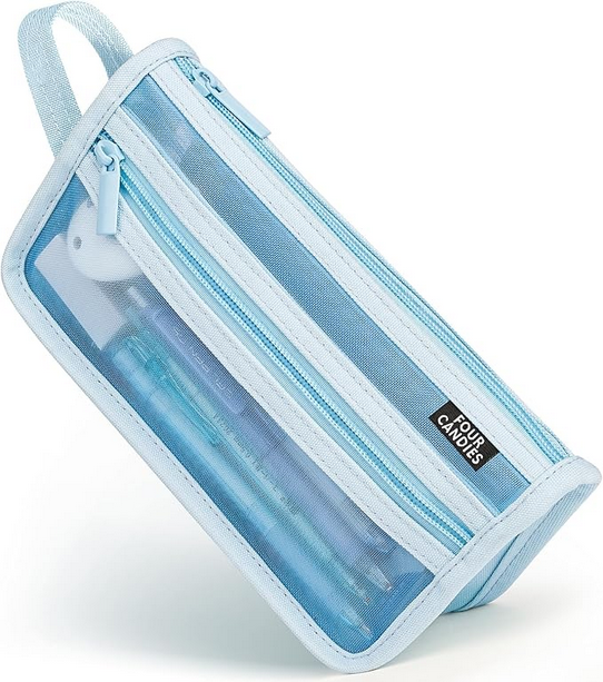 Four Candies Mesh Pencil Pouch