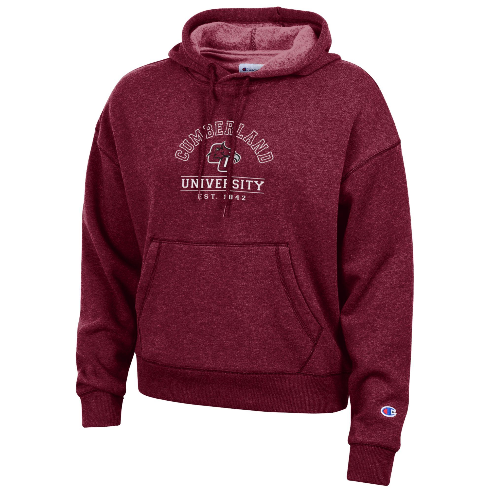 Cumberland University Arch Logo Women's Triumph Fleece Hooded Sweatshirt
