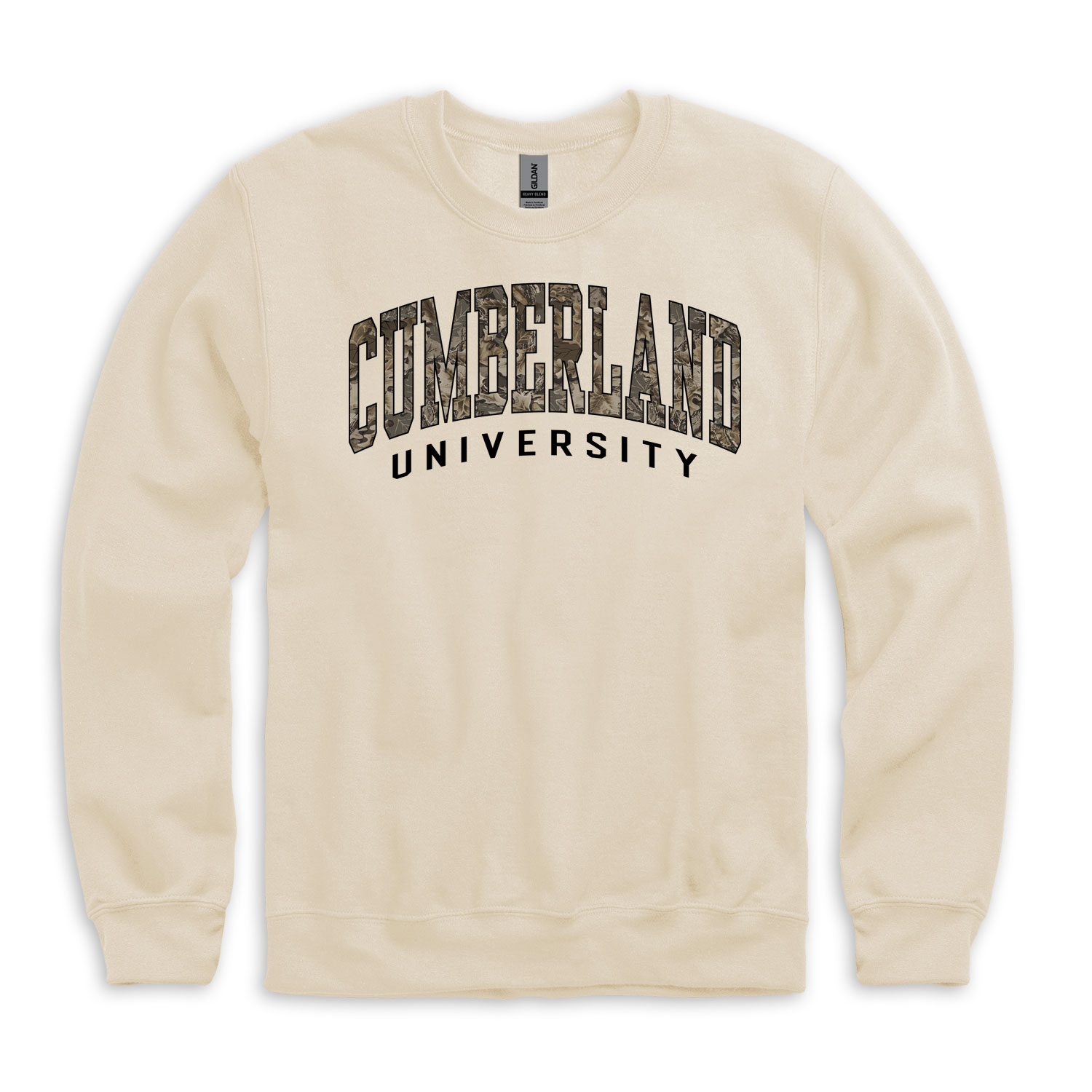 Cumberland University Camo Arch Crew Sweatshirt