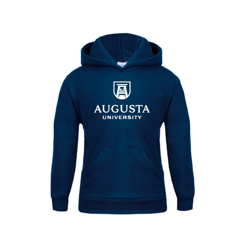 Augusta Jaguars Youth Navy Fleece Hoodie- University Mark